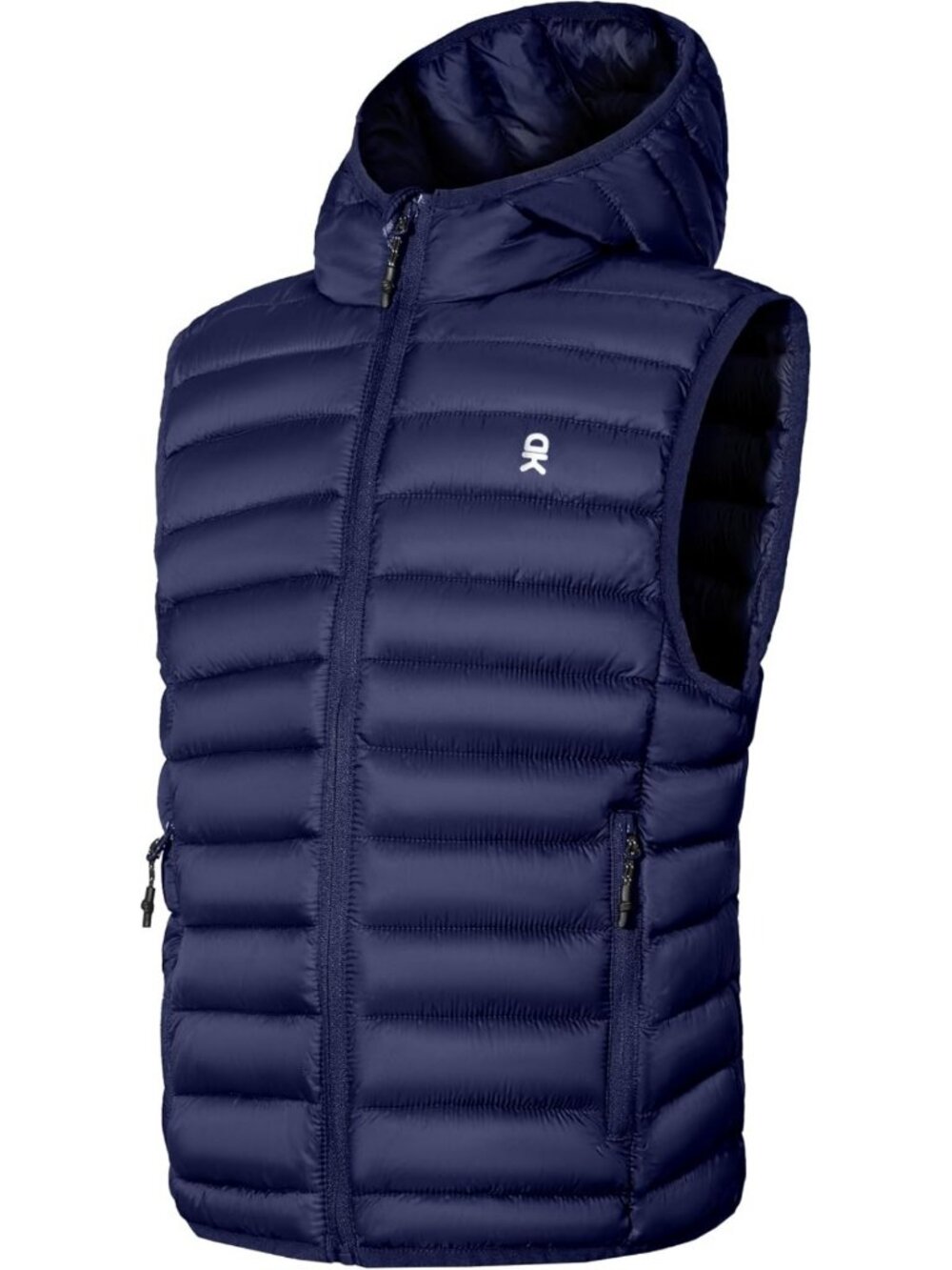 Boys Lightweight Packable Winter Puffer Vest - Hooded Sleeveless Jacket 6-14Y